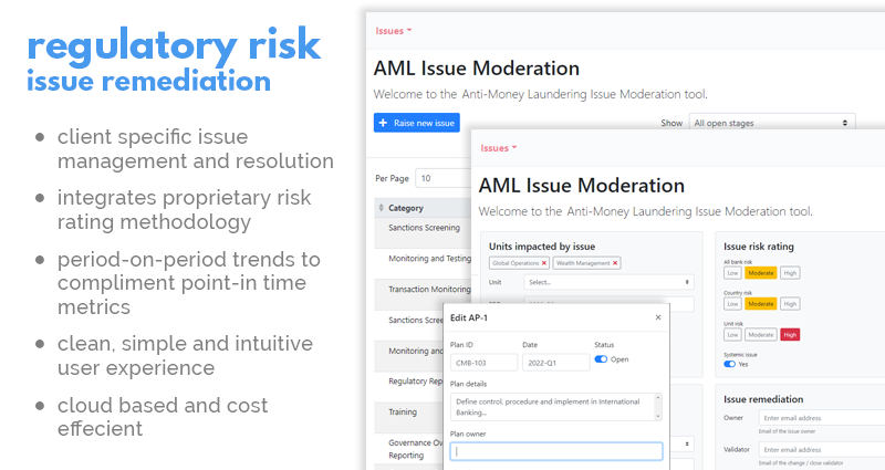 regulatory risk issue remediation